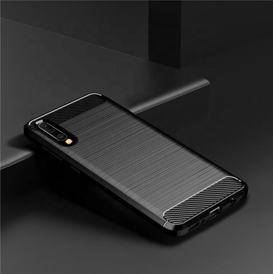 Cover til Samsung Galaxy A70s A707 / A70 A705, Techsuit, Carbon, Sort