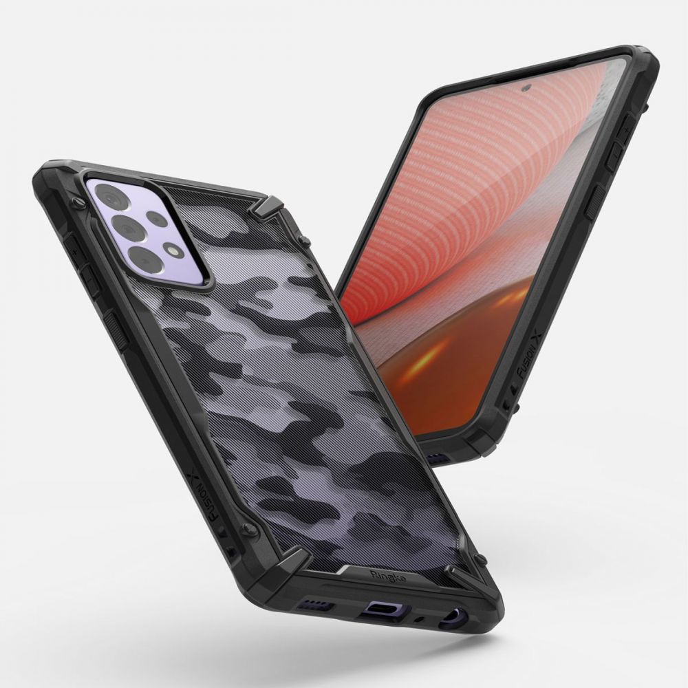 Etui til Samsung Galaxy A72 A725 / A72 5G A726, Ringke, Fusion X Design, Camouflage