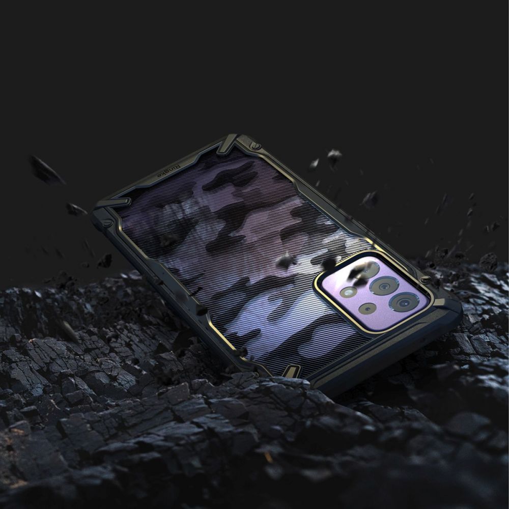Etui til Samsung Galaxy A72 A725 / A72 5G A726, Ringke, Fusion X Design, Camouflage