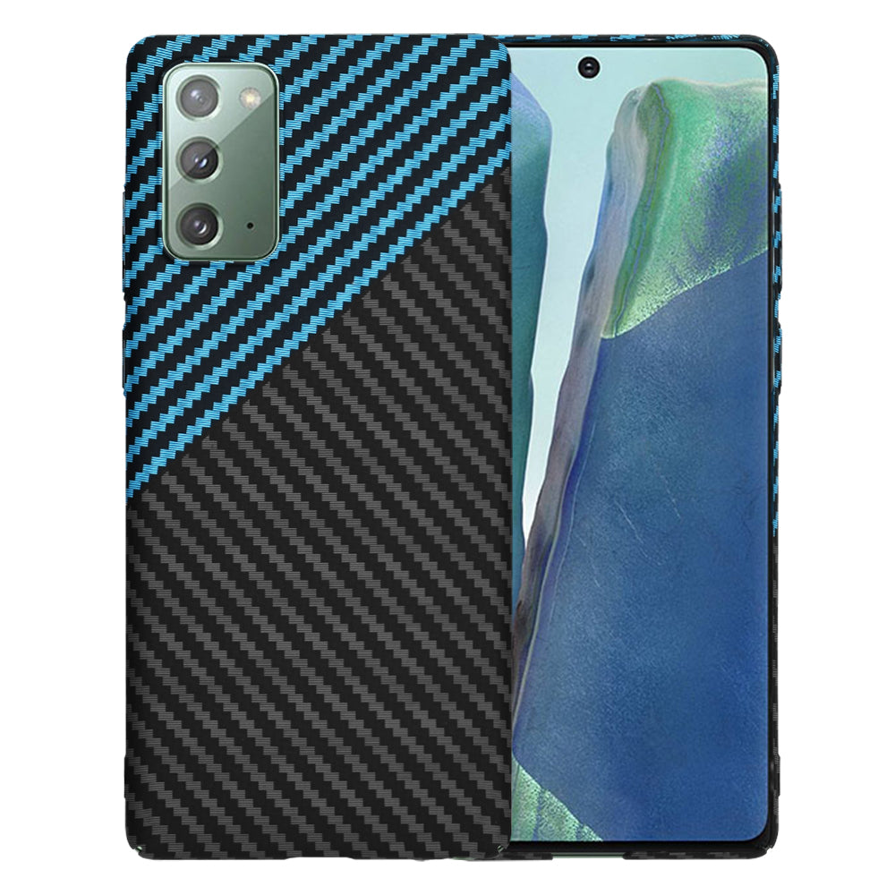 Cover til Samsung Galaxy Note 20 5G N981 / Note 20 N980, Techsuit, Carbonite FiberShell, Sort Blå