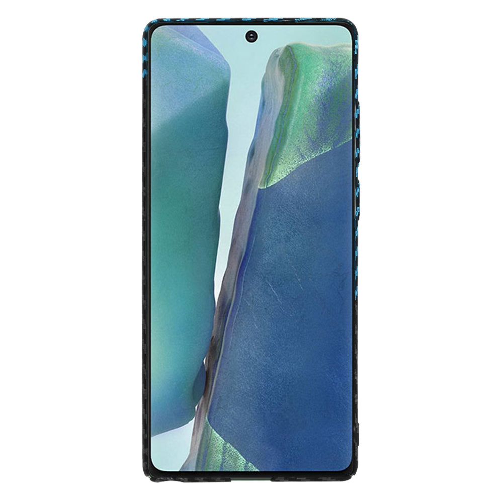 Cover til Samsung Galaxy Note 20 5G N981 / Note 20 N980, Techsuit, Carbonite FiberShell, Sort Blå
