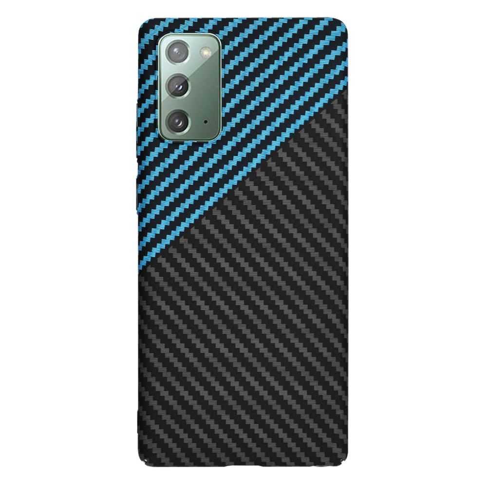 Cover til Samsung Galaxy Note 20 5G N981 / Note 20 N980, Techsuit, Carbonite FiberShell, Sort Blå