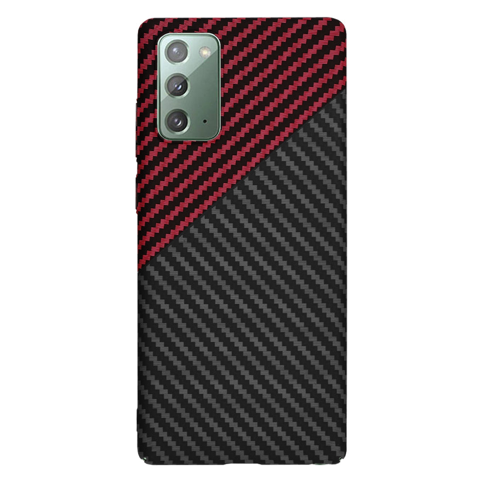 Cover til Samsung Galaxy Note 20 5G N981 / Note 20 N980, Techsuit, Carbonite FiberShell, Sort Rød