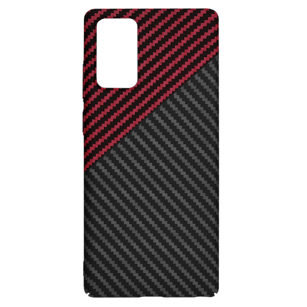 Cover til Samsung Galaxy Note 20 5G N981 / Note 20 N980, Techsuit, Carbonite FiberShell, Sort Rød