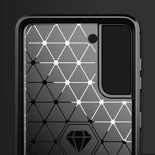 Cover til Samsung Galaxy S21 5G G991, Techsuit, Carbon, Sort