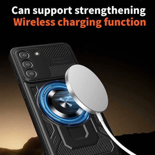 Cover til Samsung Galaxy S21 FE 5G G990, Techsuit, RuggedCam, Blå