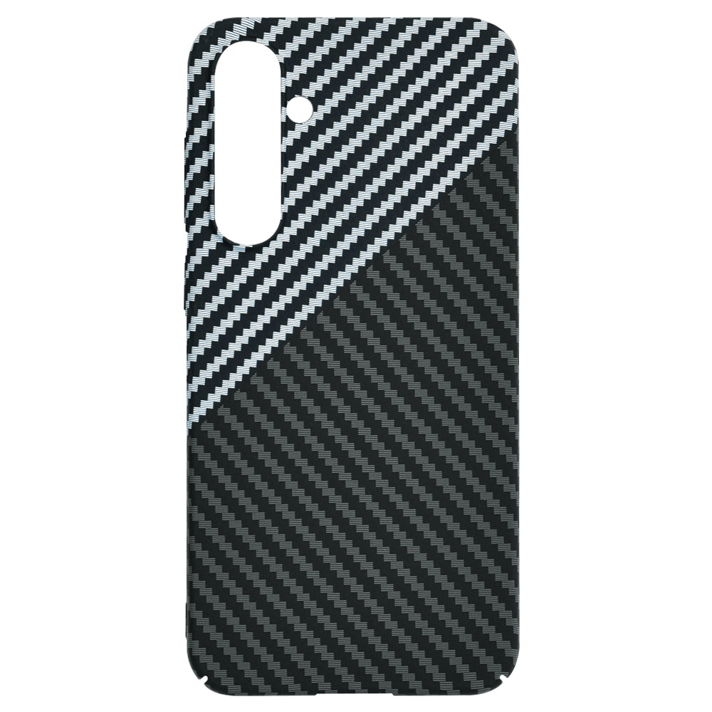 Cover til Samsung Galaxy S23 FE S711, Techsuit, Carbonite FiberShell, Sort Grå
