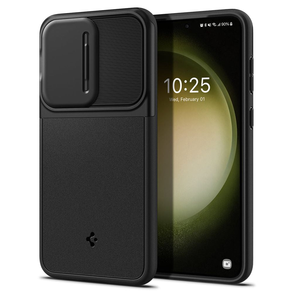 Case for Samsung Galaxy S23 S911, Spigen, Optik Armor, Black