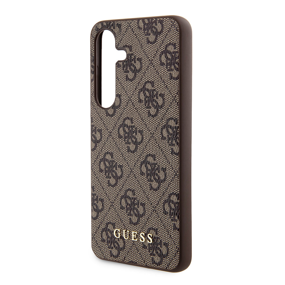 Etui til Samsung Galaxy S24+ S926, Guess, 4G Metal Gold Logo, Brun