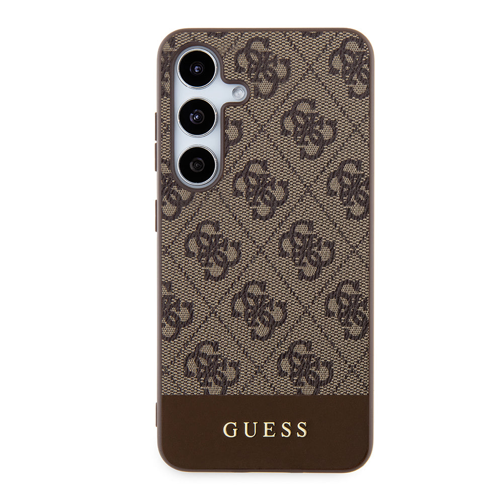 Etui til Samsung Galaxy S24+ S926, Guess, 4G Stripe, Brun