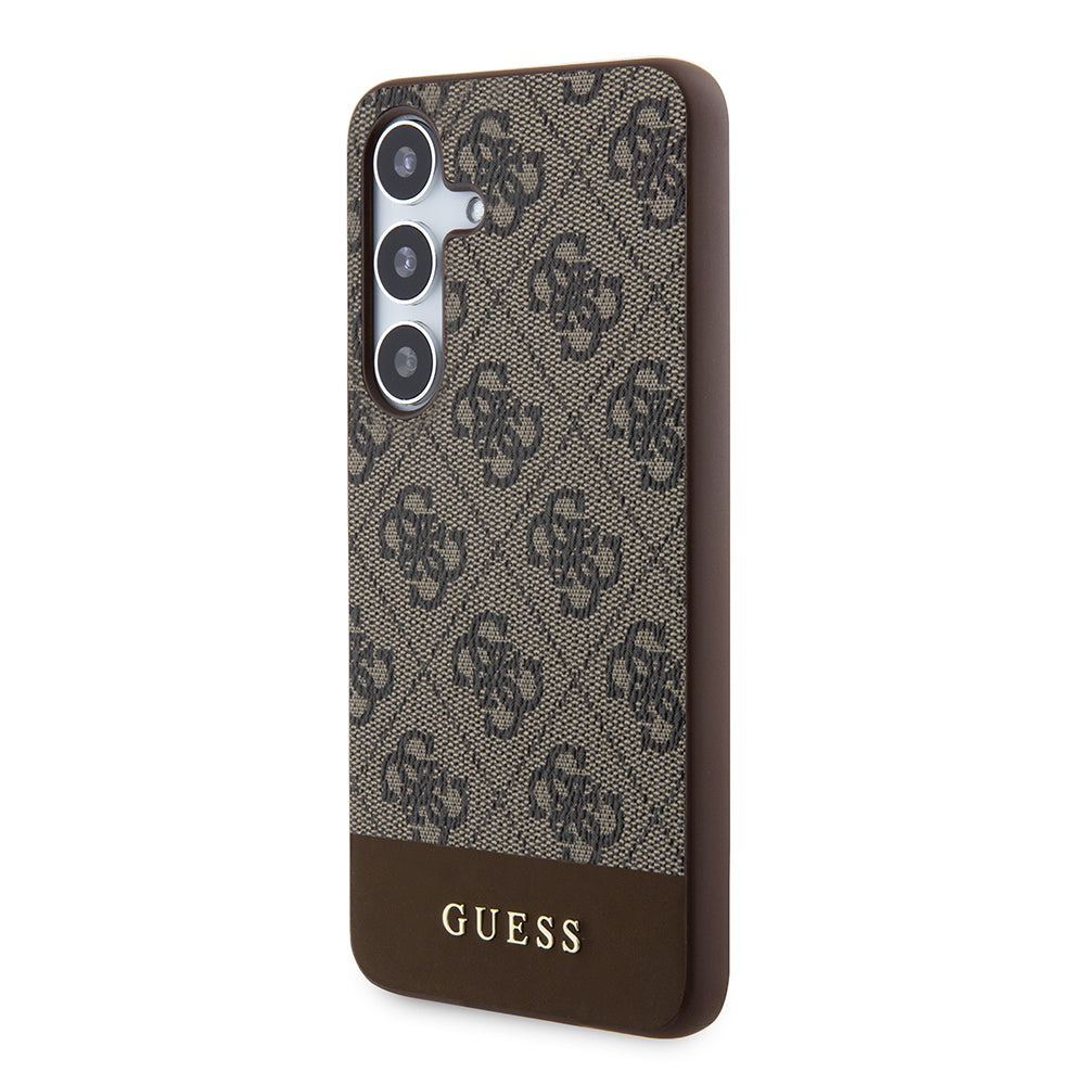 Etui til Samsung Galaxy S24+ S926, Guess, 4G Stripe, Brun