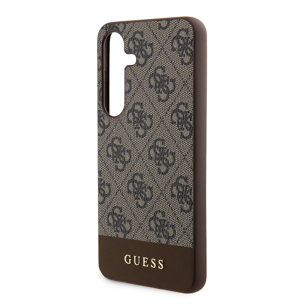 Etui til Samsung Galaxy S24+ S926, Guess, 4G Stripe, Brun