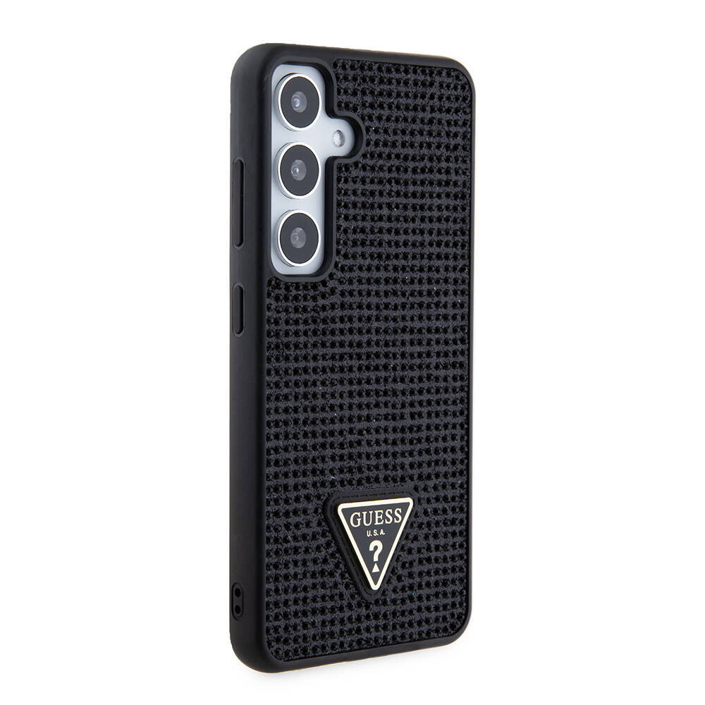 Etui til Samsung Galaxy S24+ S926, Guess, Rhinestone Triangle Logo, Sort