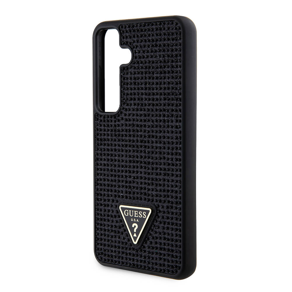 Etui til Samsung Galaxy S24+ S926, Guess, Rhinestone Triangle Logo, Sort