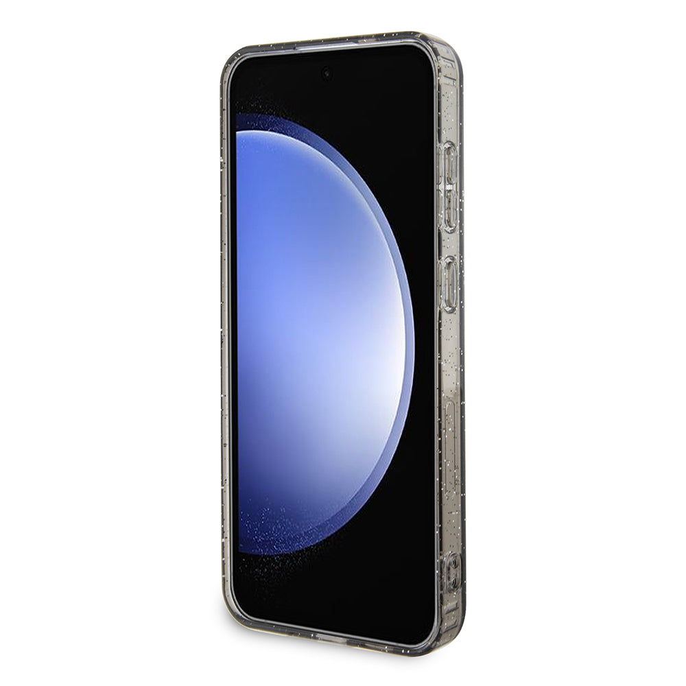 Cover til Samsung Galaxy S24+ S926, Karl Lagerfeld, Glitter Karl & Choupette, Sort Transparent