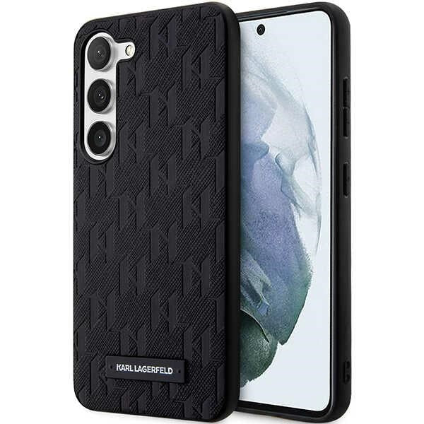 Etui til Samsung Galaxy S24+ S926, Karl Lagerfeld, Saffiano Monogram Metal Logo, Sort