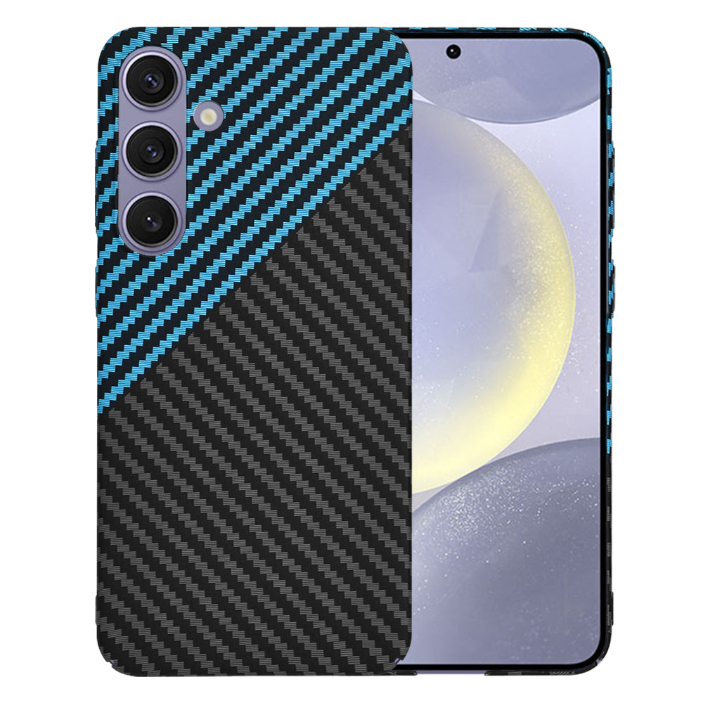 Cover til Samsung Galaxy S24+ S926, Techsuit, Carbonite FiberShell, Sort Blå