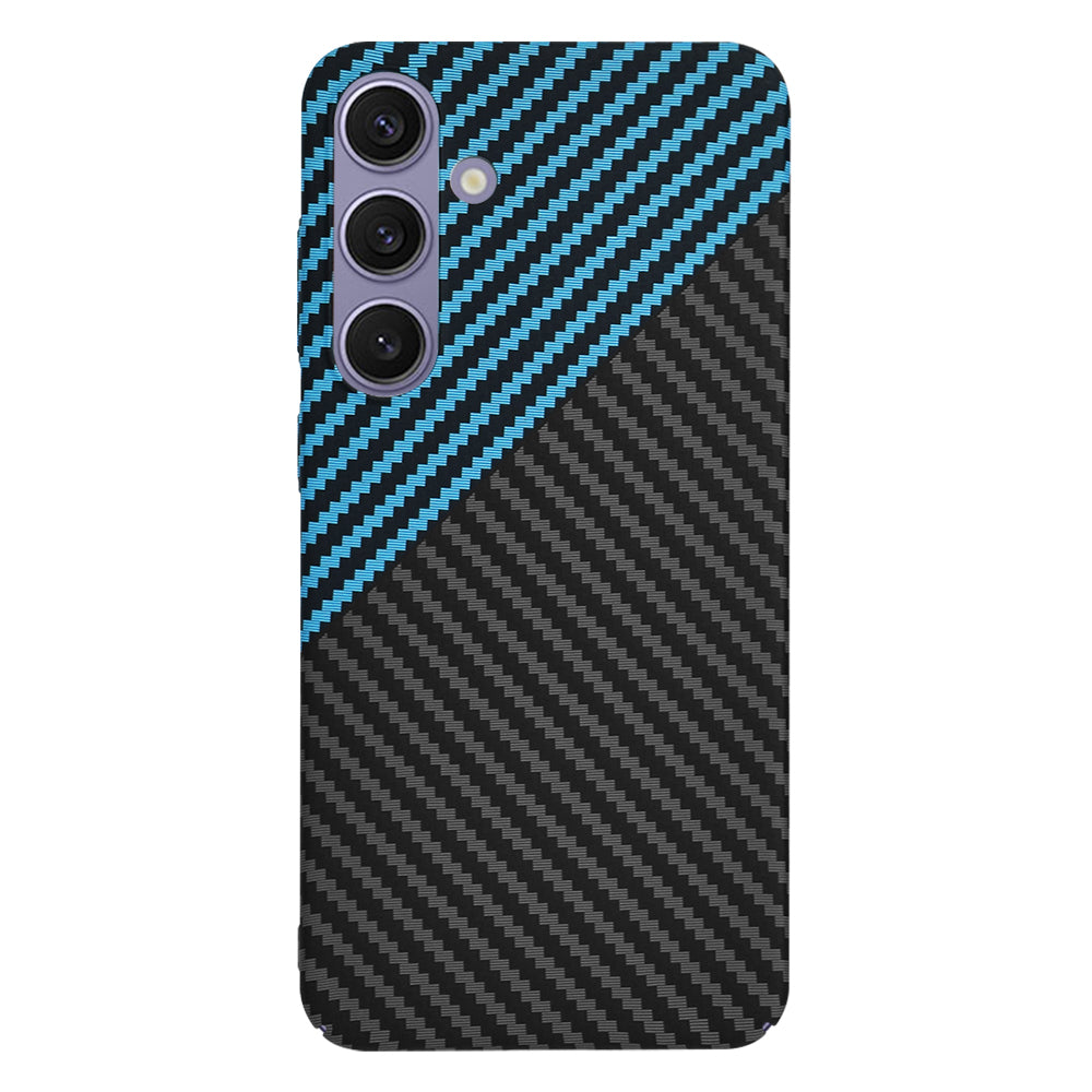 Cover til Samsung Galaxy S24+ S926, Techsuit, Carbonite FiberShell, Sort Blå