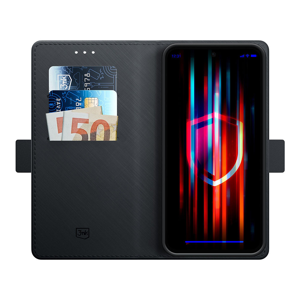 Cover til Samsung Galaxy S24 S921, 3MK, Wallet, Sort