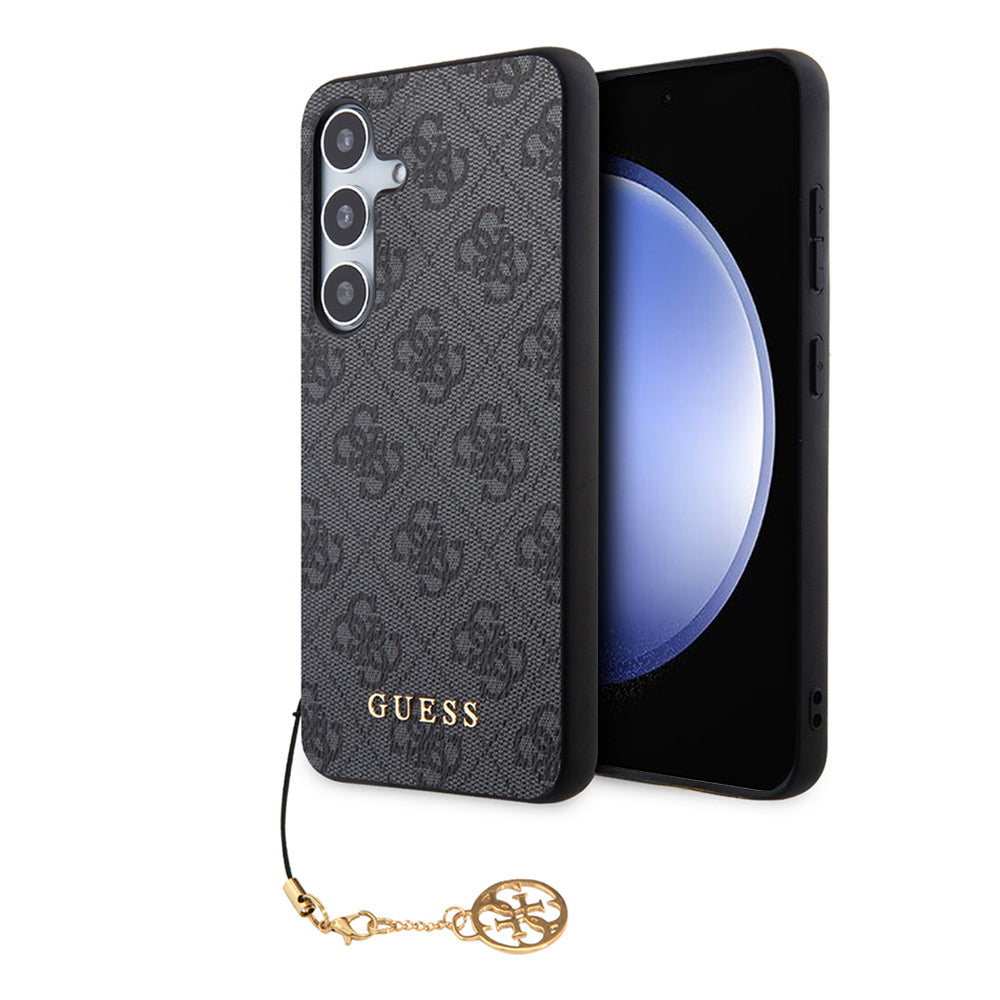Etui til Samsung Galaxy S24 S921, Guess, 4G Charm, Sort