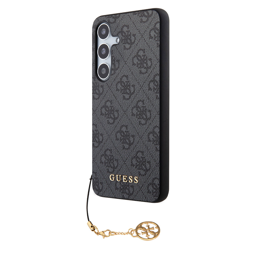 Etui til Samsung Galaxy S24 S921, Guess, 4G Charm, Sort