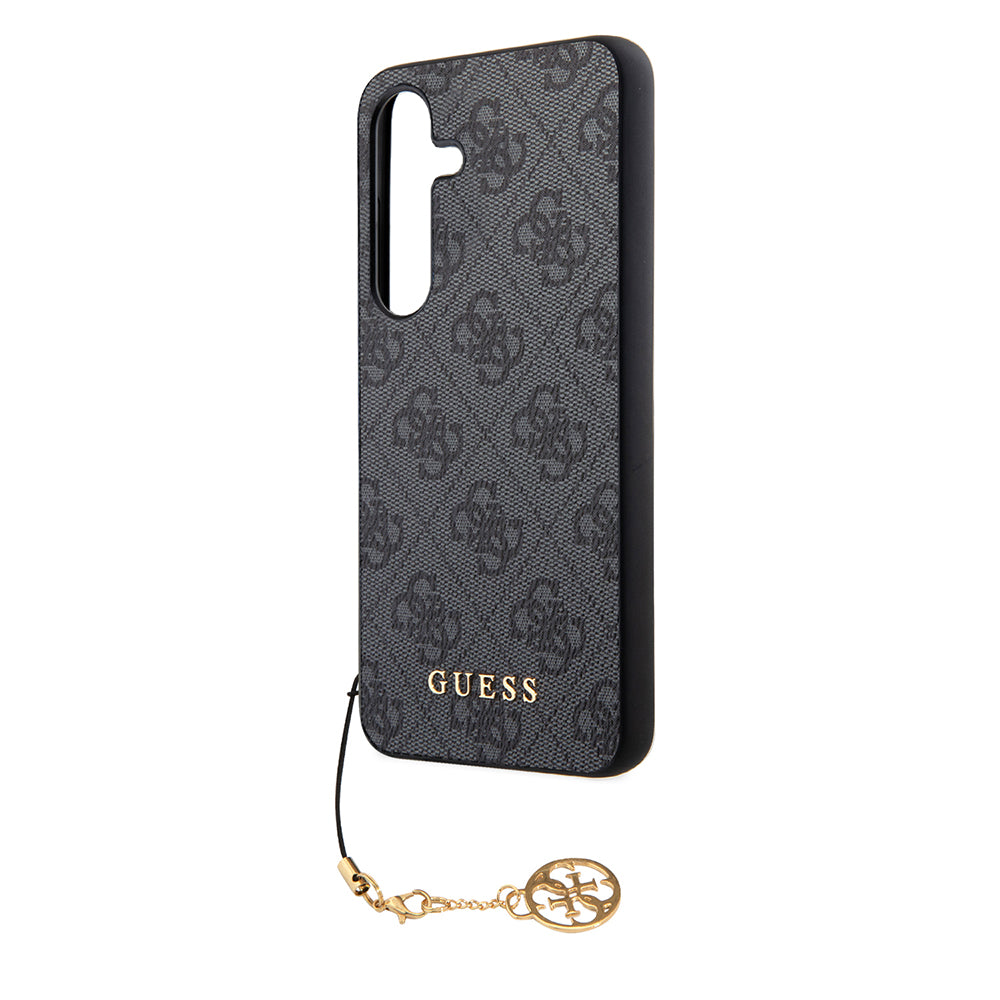 Etui til Samsung Galaxy S24 S921, Guess, 4G Charm, Sort