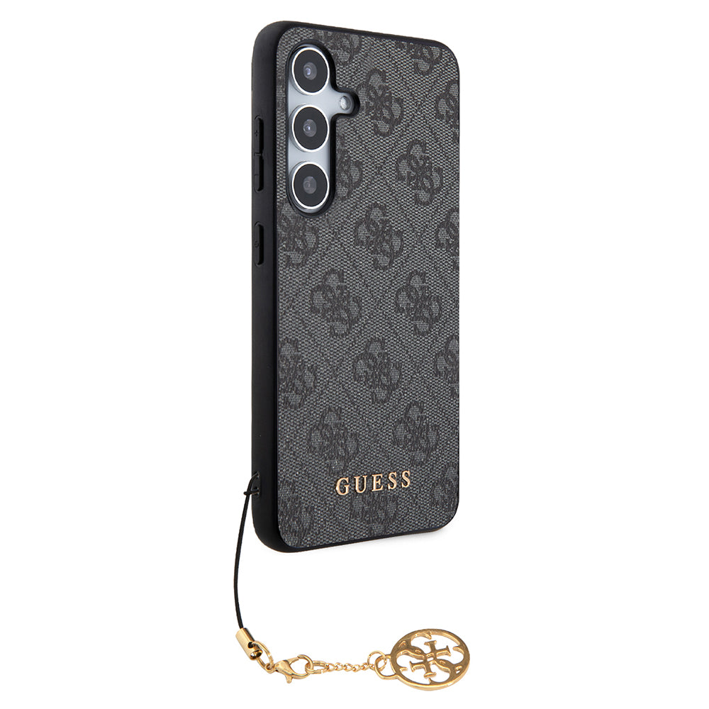 Etui til Samsung Galaxy S24 S921, Guess, 4G Charm, Sort