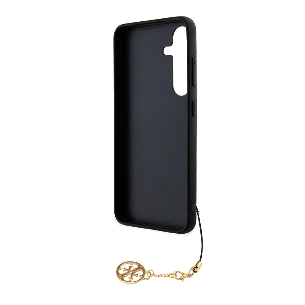 Etui til Samsung Galaxy S24 S921, Guess, 4G Charm, Sort