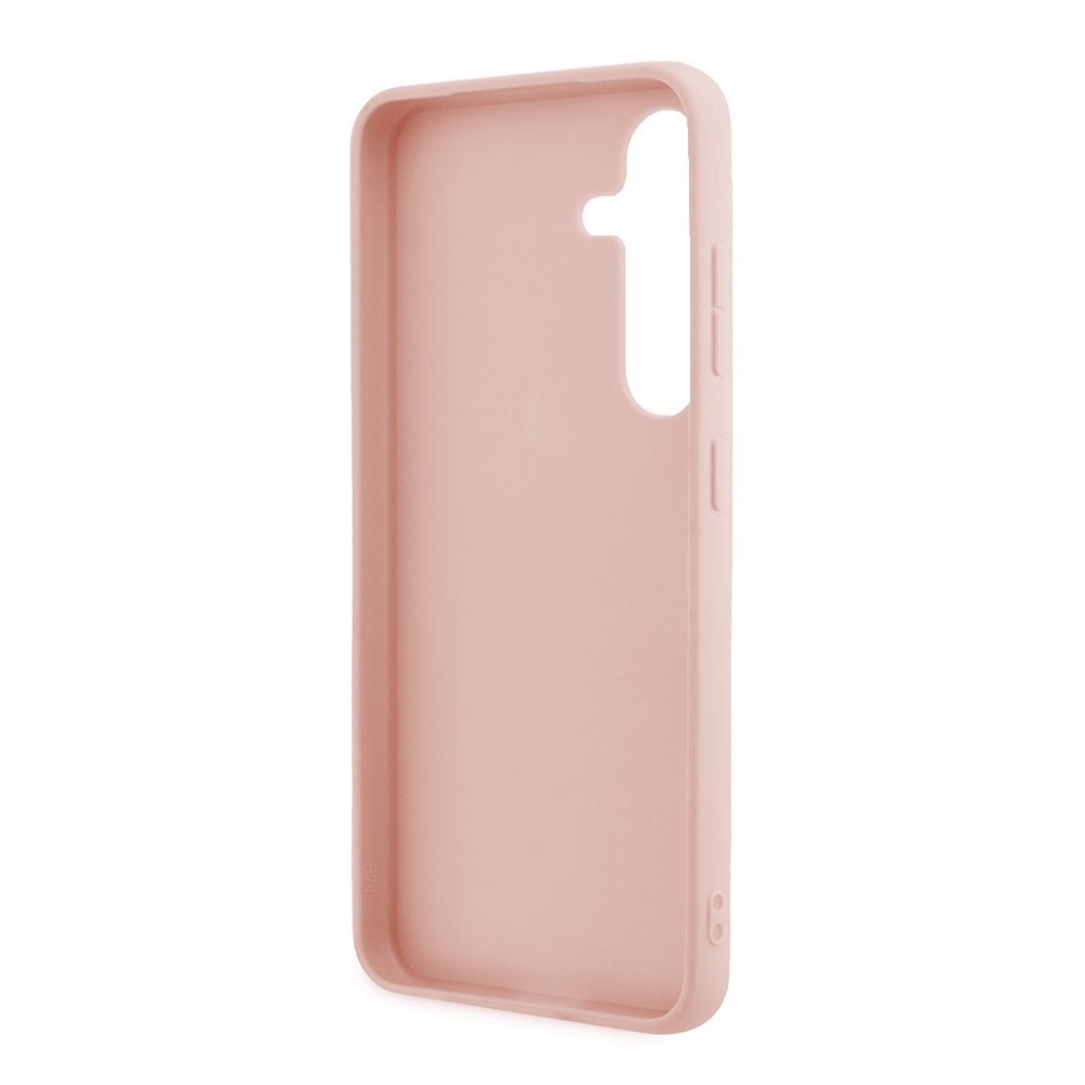 Etui til Samsung Galaxy S24 S921, Guess, Glitter Script, Pink