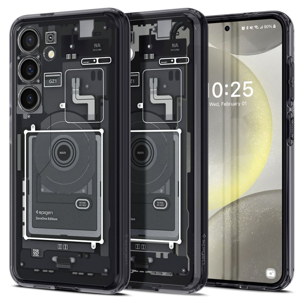 Etui til Samsung Galaxy S24 S921, Spigen, Ultra Hybrid Zero One, Mat Sort ACS07350