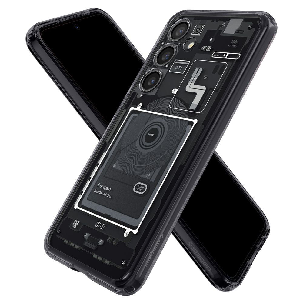 Etui til Samsung Galaxy S24 S921, Spigen, Ultra Hybrid Zero One, Mat Sort ACS07350