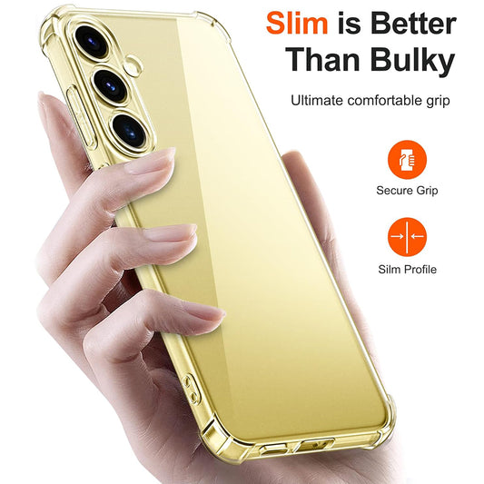 Cover til Samsung Galaxy S24 S921, Techsuit, Stødabsorberende Klar, Transparent