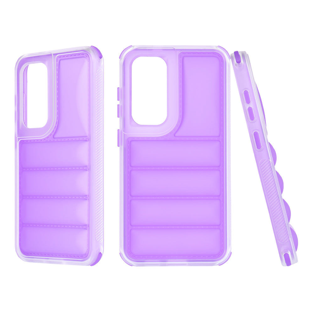 Cover til Samsung Galaxy S24 S921, Techsuit, Wave Shield, Lilla