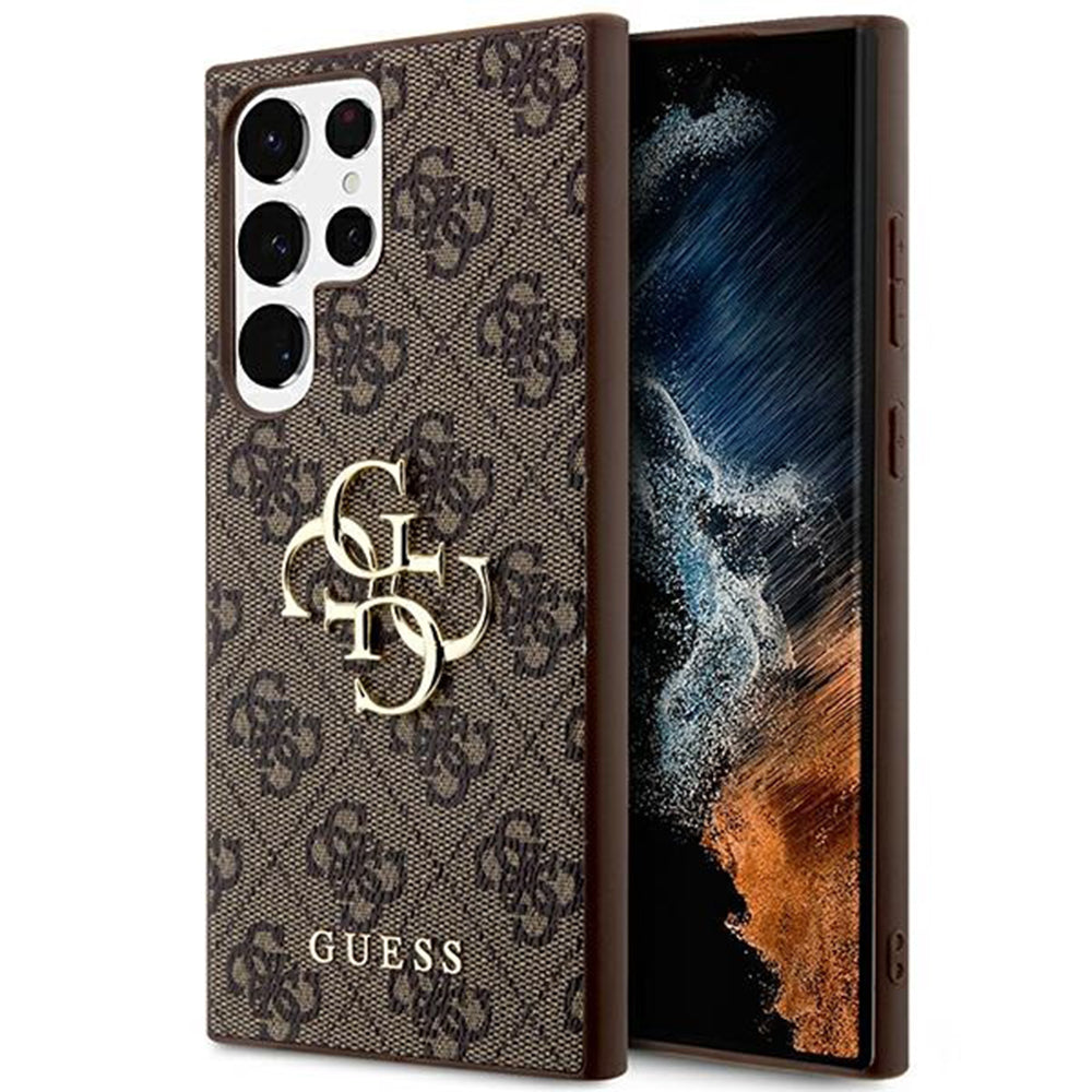 Etui til Samsung Galaxy S24 Ultra S928, Guess, 4G Big Logo, Brun