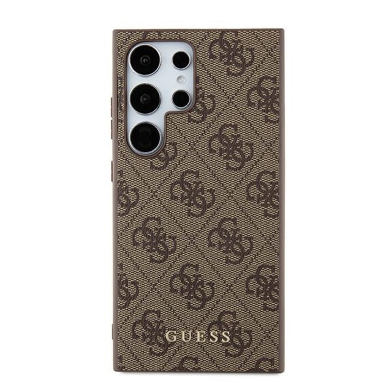Etui til Samsung Galaxy S24 Ultra S928, Guess, 4G Metal Gold Logo, Brun