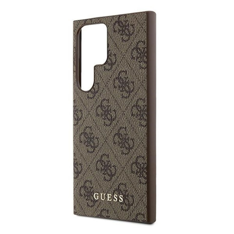 Etui til Samsung Galaxy S24 Ultra S928, Guess, 4G Metal Gold Logo, Brun