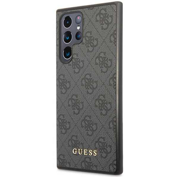 Etui til Samsung Galaxy S24 Ultra S928, Guess, 4G Metal Gold Logo, Sort
