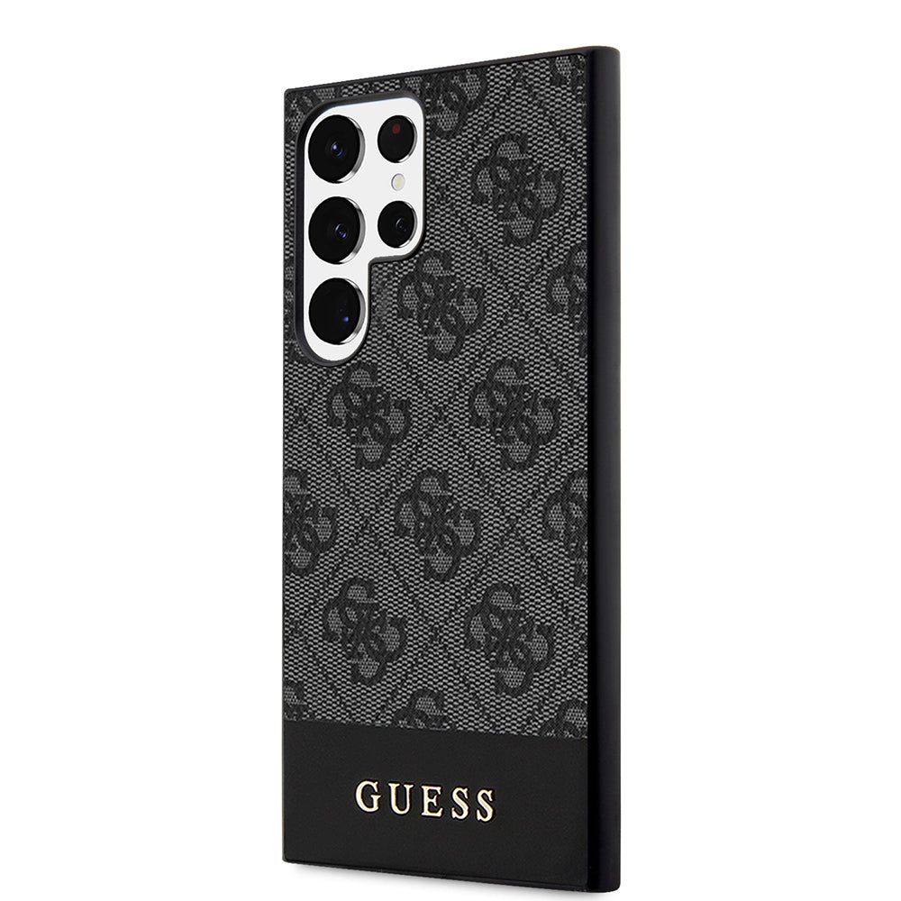 Etui til Samsung Galaxy S24 Ultra S928, Guess, 4G Stripe, Sort