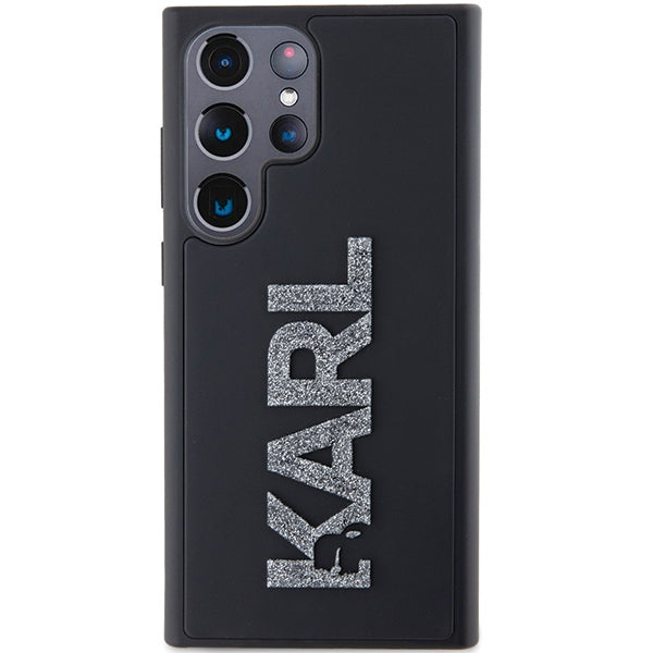 Etui til Samsung Galaxy S24 Ultra S928, Karl Lagerfeld, 3D Rubber Glitter Logo, Sort
