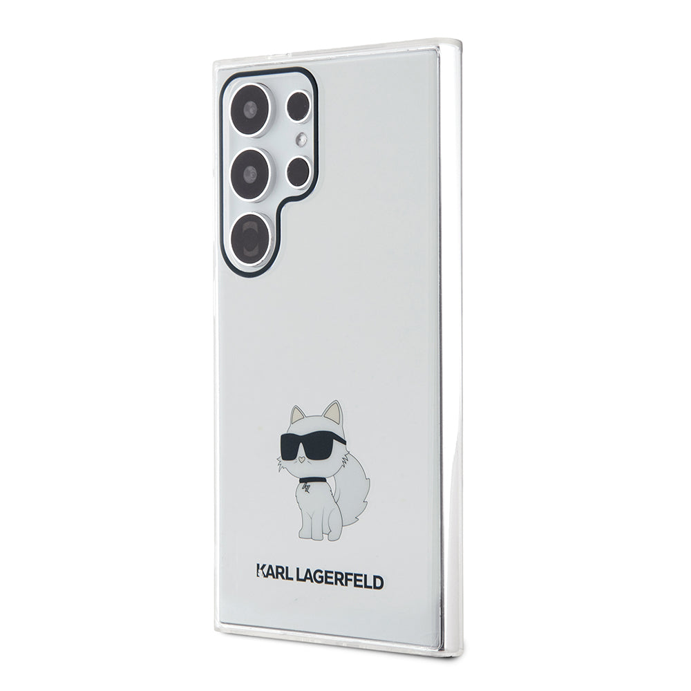 Etui til Samsung Galaxy S24 Ultra S928, Karl Lagerfeld, IML Luxury Choupette, Gennemsigtig