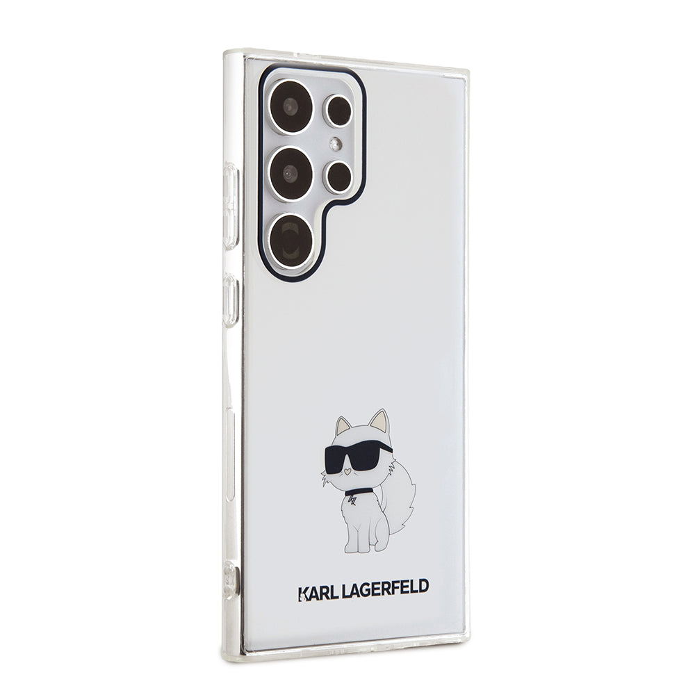 Etui til Samsung Galaxy S24 Ultra S928, Karl Lagerfeld, IML Luxury Choupette, Gennemsigtig