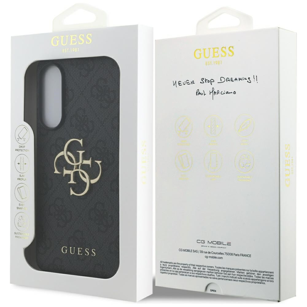 Etui til Samsung Galaxy S25 Edge S937, Guess, Big 4G Logo Classic, Sort