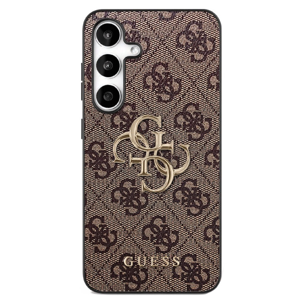 Etui til Samsung Galaxy S25 FE, Guess, 4G Metal Logo, Brun
