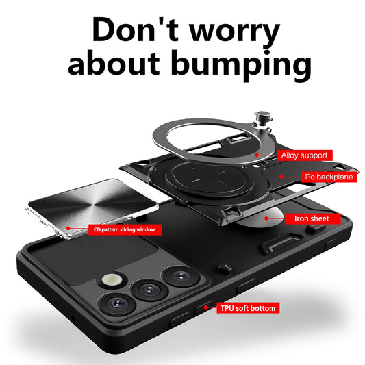 Etui til Samsung Galaxy S25 FE, Techsuit, CamGuard Pro, Lilla