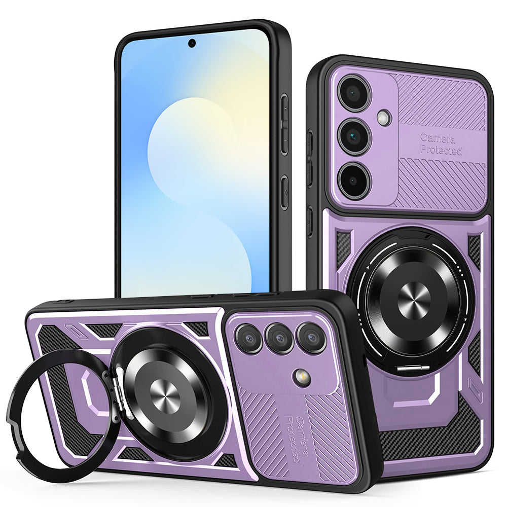 Case for Samsung Galaxy S25 FE, Techsuit, RuggedCam, Purple