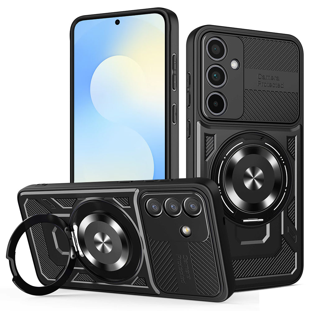 Cover til Samsung Galaxy S25 FE, Techsuit, RuggedCam, Sort