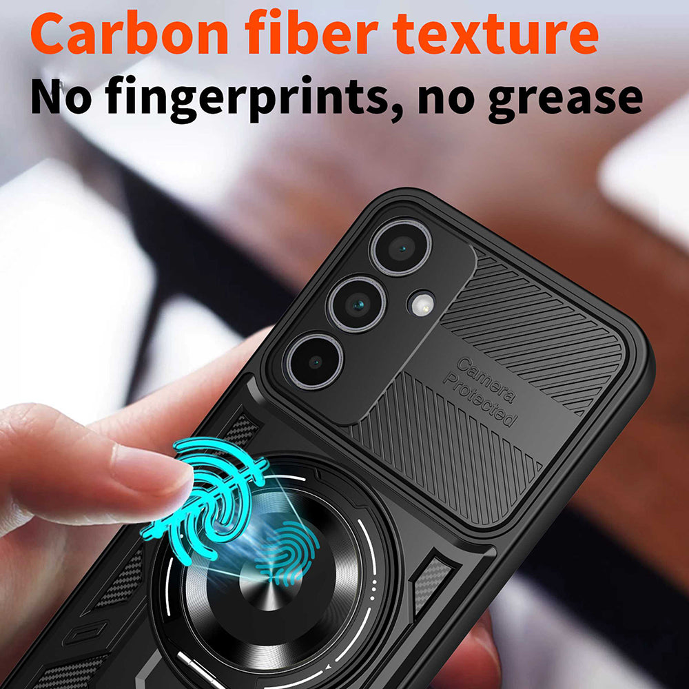 Cover til Samsung Galaxy S25 FE, Techsuit, RuggedCam, Sort