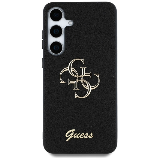 Etui til Samsung Galaxy S25+ S936, Guess, Glitter Big 4G Script, Sort
