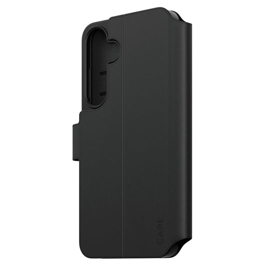 Etui til Samsung Galaxy S25+ S936, PanzerGlass, Care Feature Kickstand Wallet, Sort