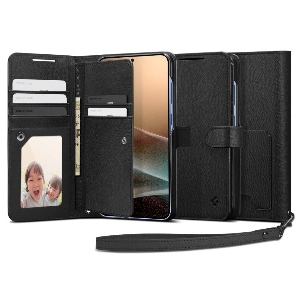 Etui til Samsung Galaxy S25+ S936, Spigen, Wallet S, Sort ACS09125